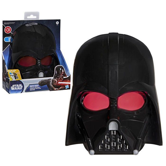 Masque de Dark Vador électronique, phrases et effets sonores, déguisement Star Wars pour enfants, dès 5 ans