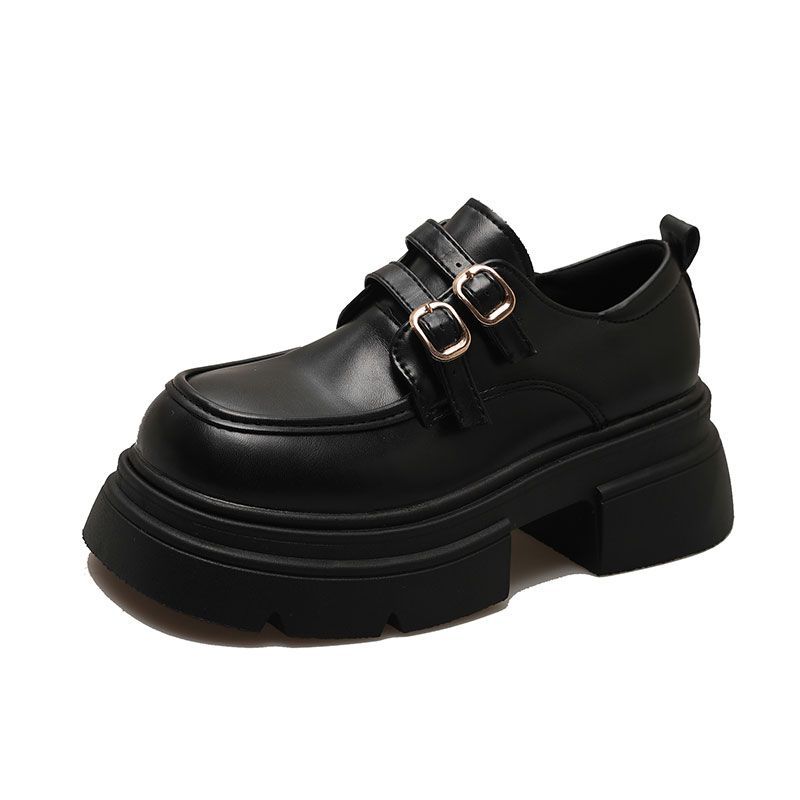 British style small leather shoes women's 2025 autumn new Japanese jk single shoes versatile platform women's shoes black loafers