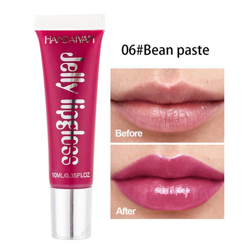 HANDAIYAN Clear Crystal Jelly Lip Gloss Nourish Anti-Wrinkle Non-Sticky Long Lasting Repairing Primer Lip Balm Care Cosmetics