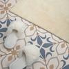 Komplet Kafelków Pcv Z Wzorem Do Salonu Samoprzylepne Kwiatowy Wzór Z Liśćmi 20X20X20 Cm