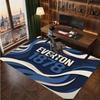 Tappeto in Velluto di Cristallo con Stampa Calcio Everton, Comodo Assorbente d'Acqua Antiscivolo Tappeto per Pavimenti Interni