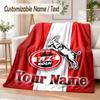 Personalisierte Flanelldecke FC Köln Aufdruck Warme Gemütliche Decke Zuhause Sofa Bettwäsche