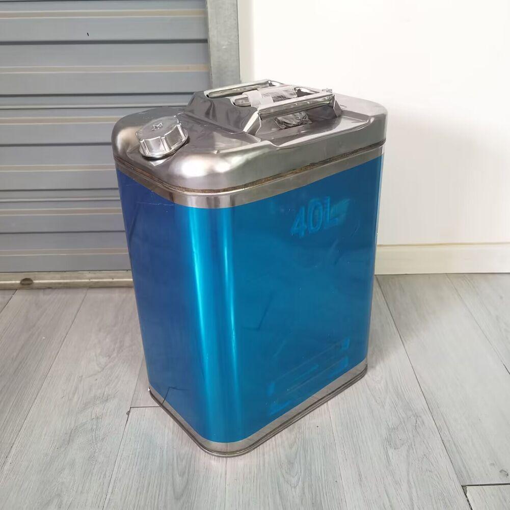 40L Stainless Steel Vertical Oil Drum Car Modification Car Decoration Car Backup Email Diesel Tank Oil Drum