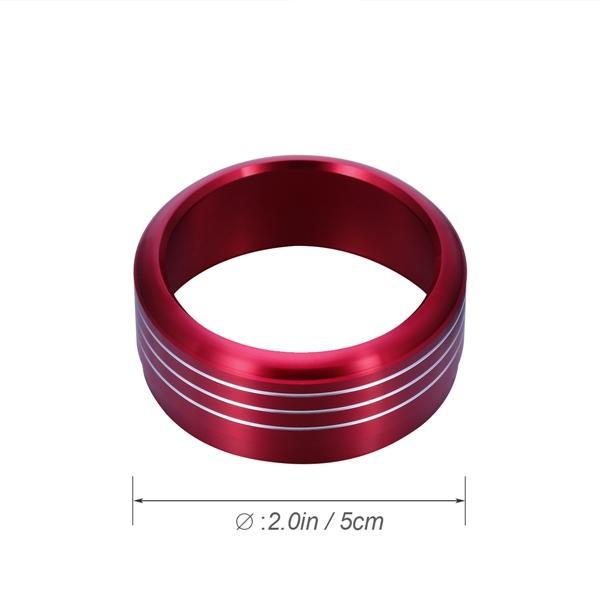 3PCS Red Interior Air Condition Adjust Button Cover Trim For Subaru XV 2018