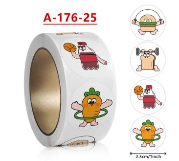 500Pcs Rolls  Kids Lnspirational Stickers Cute Animal Stickers Reward Stickers Kids Stickers Wholesale Self-Adhesive Labels