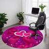 1pc Love Heart Chair Carpet for Office - Durable, Ideal for Chair Mats, Stylish & Functional Decorative Rug Yy260130060
