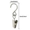 100pcs Metal S Hooks Curtain Clips Hanging Party Lights Clip Hangers Photo Tents Dropshipping