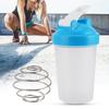 400ML Shake Bottle Plastic Protein Bottle Fitness Water Kettle Sport Cup Without BPABlue