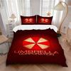 3Pcs Umbrella Corporation Logo Bedding Set Soft Fabric Duvet Cover Pillowcases Home Christmas Xmas Halloween Gift 1 Duvet Cover 2 Pillowcase L1136