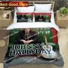 3D rocker Johnny Hallyday Bedding Set Down comfy Bed Queen Size Oversized Pillowcase quilt cover