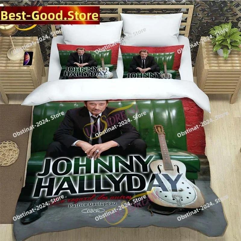 3D rocker Johnny Hallyday Bedding Set Down comfy Bed Queen Size Oversized Pillowcase quilt cover