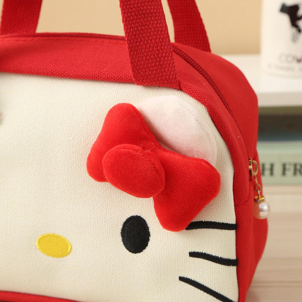 Plush Storage Bag Cartoon Portable Shoulder Bag Girl Cute Makeup Bag Large Capacity Storage Bag Birthday Gift