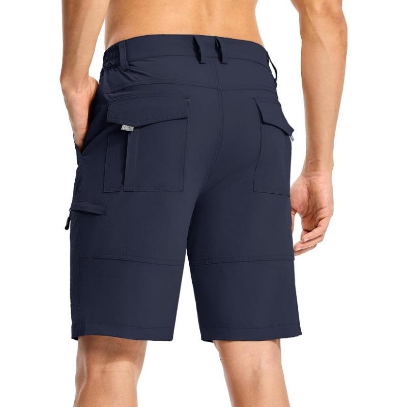 Mens Multi Pocket Quick Dry Hiking Cargo Shorts