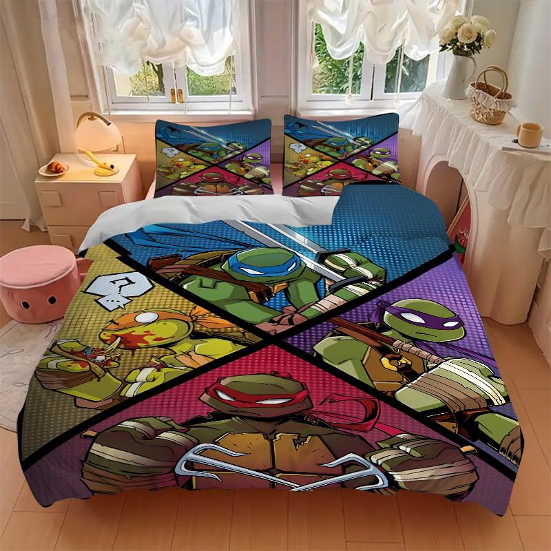 3pcs Turtles Bedding Set. Soft and Comfortable with No Core Included (1x Duvet Cover + 2x Pillow Covers) yy251031054