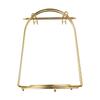 Metal Tea Cup Display Rack with Drainage Capability for Managing Inventory and Improving Retrieval Efficiency In Busy Kitchens