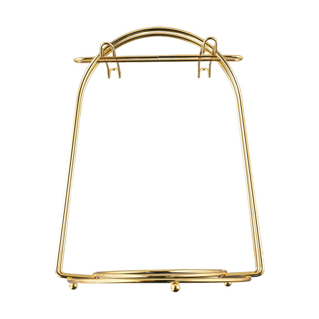 Metal Tea Cup Display Rack with Drainage Capability for Managing Inventory and Improving Retrieval Efficiency In Busy Kitchens