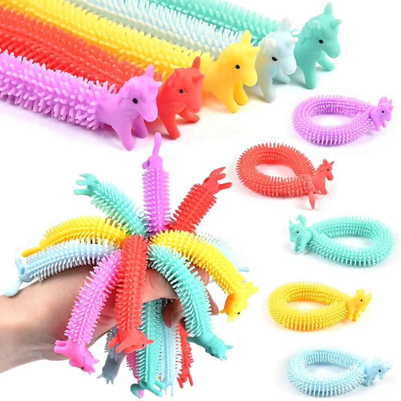 Toys 5PCS Stretchy Strings Fidget Sensory For Teens Stress Relief Anti-Anxiety Birthday Party Favors Gifts Kids Boys Girls