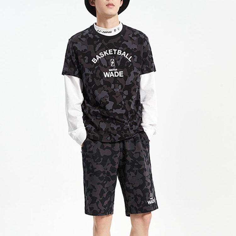 Li-Ning Way Of Wade Graphic T-shirt 'Black' Men's AHSQ149-1
