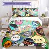 Toca boca world cartoon Τυπωμένο Σετ Κλινοσκεπασμάτων 3 Τεμαχίων Μαλακό Αναπνέον Κάλυμμα Παπλώματος Σετ Μαξιλαροθηκών Πλενόμενο Διακόσμηση Υπνοδωματίου Οικιακό Δώρο