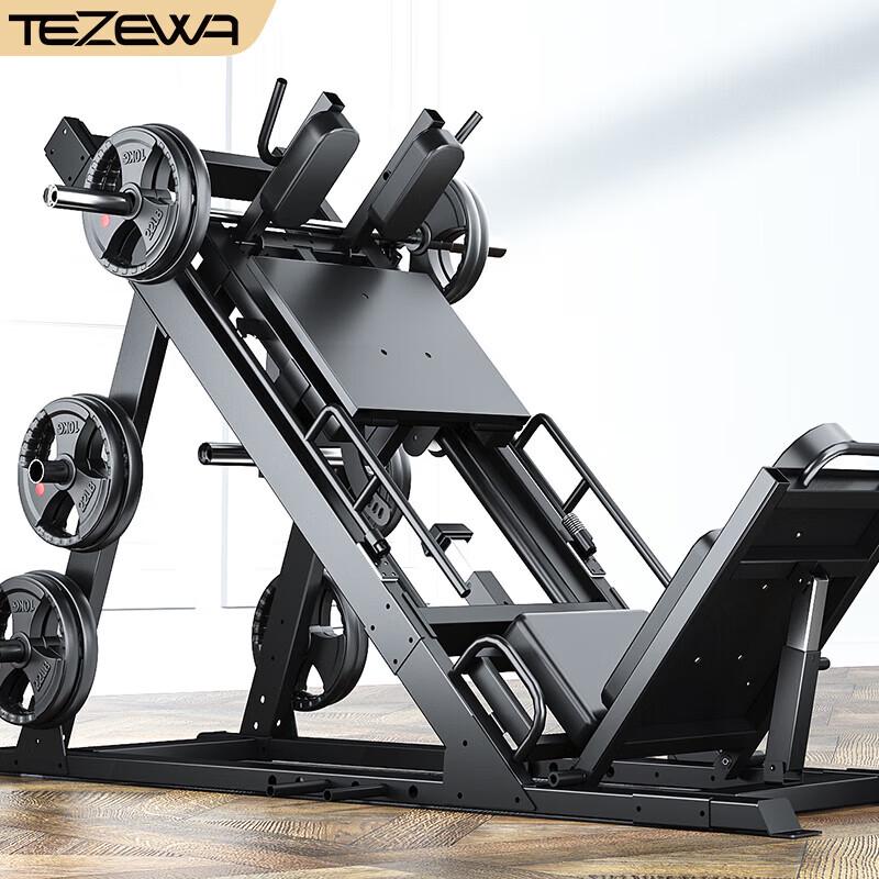 TEZEWA EM1086A Leg Press & Squat Machine with 155kg Plates