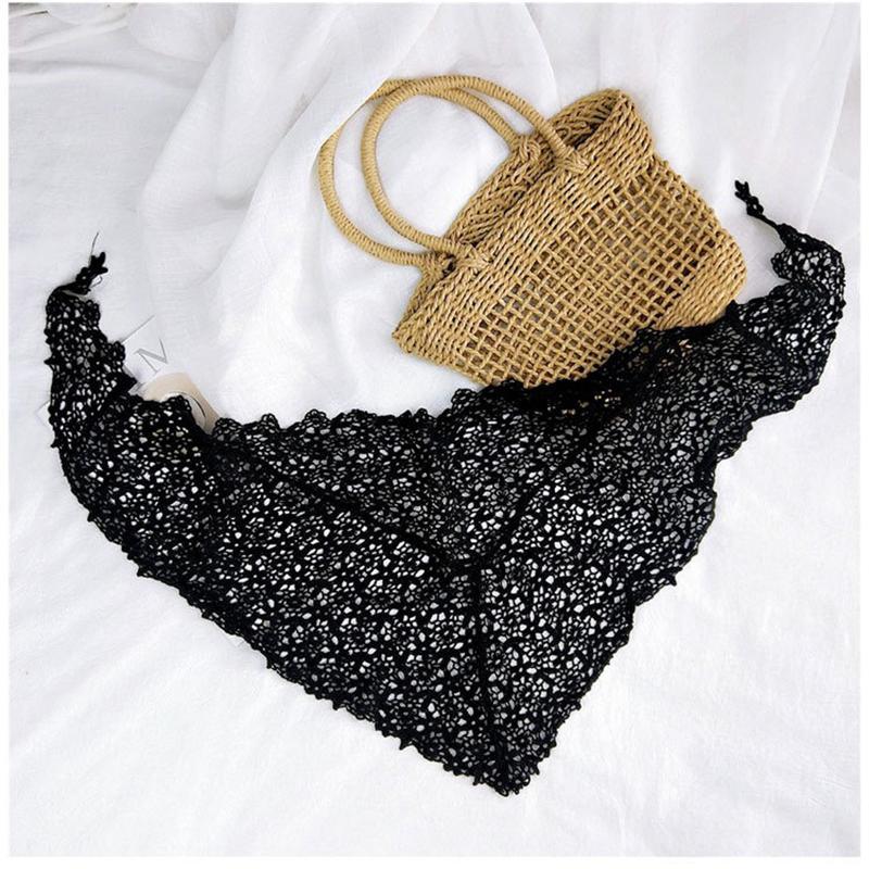 Women Floral Lace Hollow Out Fake Collar Fashion Shawl Lap Shoulder Detachable Versatile False Collar Blouse Top Accessories