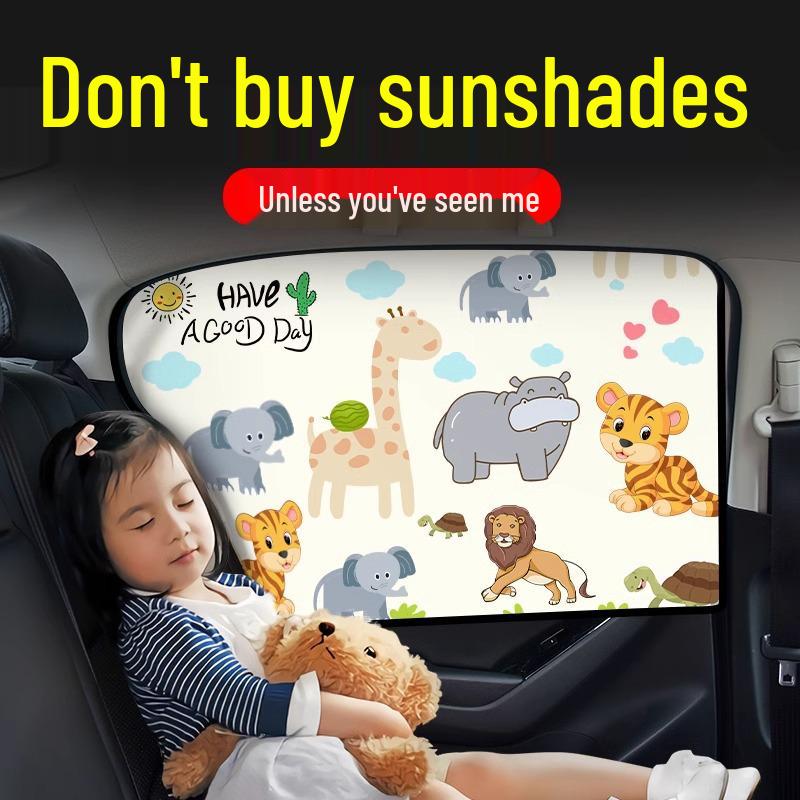 Magnetic Car Sun Shade Curtain for Baby - Side Window Sun Block & Privacy Protection