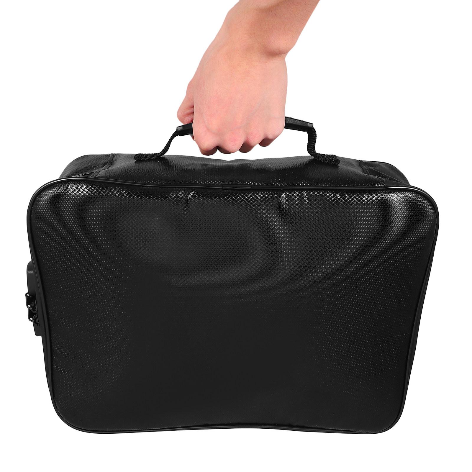 Multi Layer Document Storage Bag Fireproof Certificate Holder Passport Organizer File Organizer Handle Important Papers Secure China Mainland