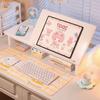 Adjustable Laptop & Tablet Stand Holder with Storage Rack