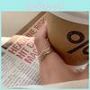 Elegant Korean Style Chic Ring For Women Adjustable Copper Geometric Design Ideal For Fashionable Everyday Wear