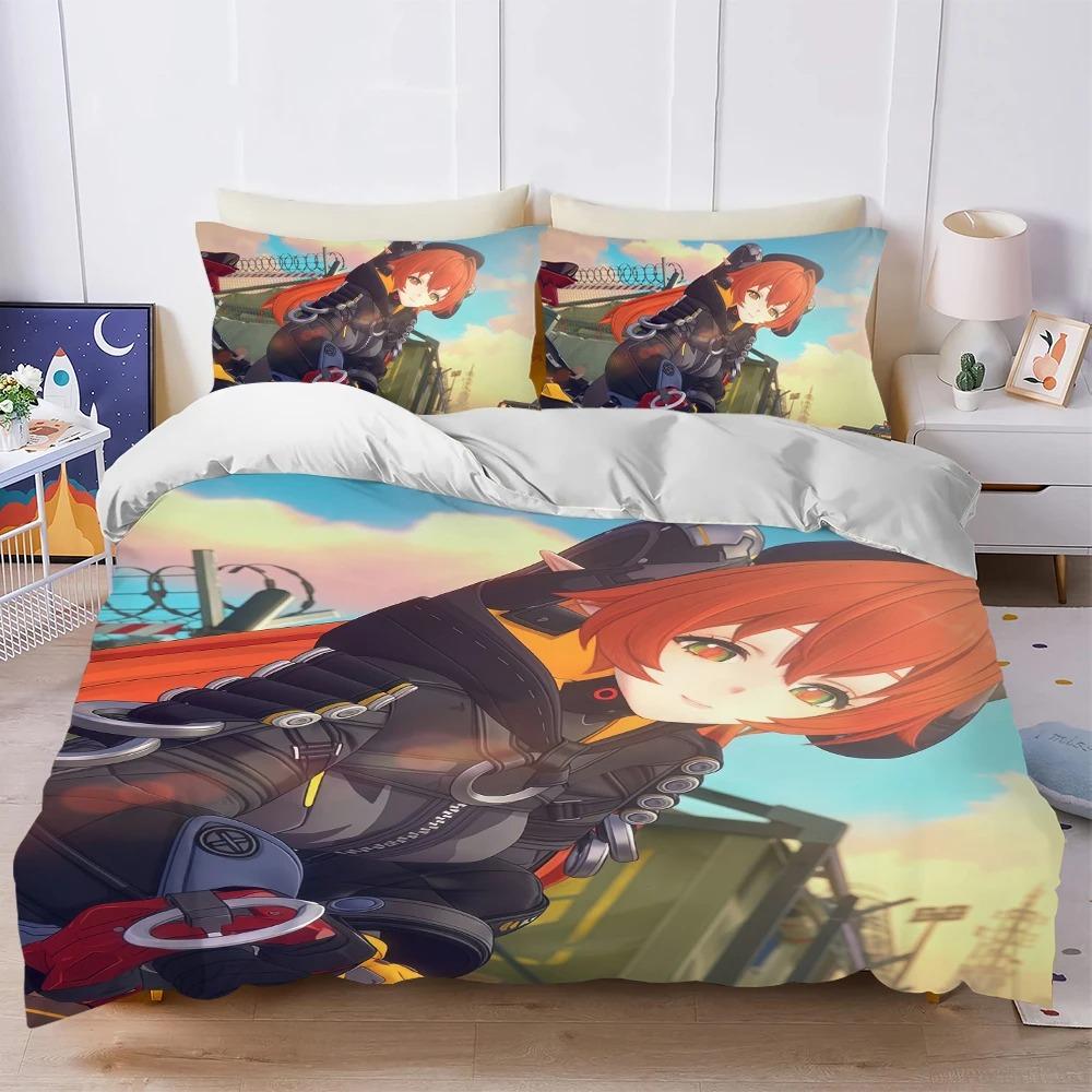 Anime Magus Zenless Zone Zero Duvet Cover and Pillowcase,Home Bedding Set,Teen and Adult Bedroom Decor,Gifts for Boys girls