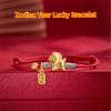 Chinese Style Lucky Pony Red Rope New Year Hand Rope Fortune Bracelet Horse Year Bracelet  Women