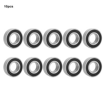 10pcs 62052RS Ball Bearing Doublesided Rubber Sealed Bearing 25x52x15mm