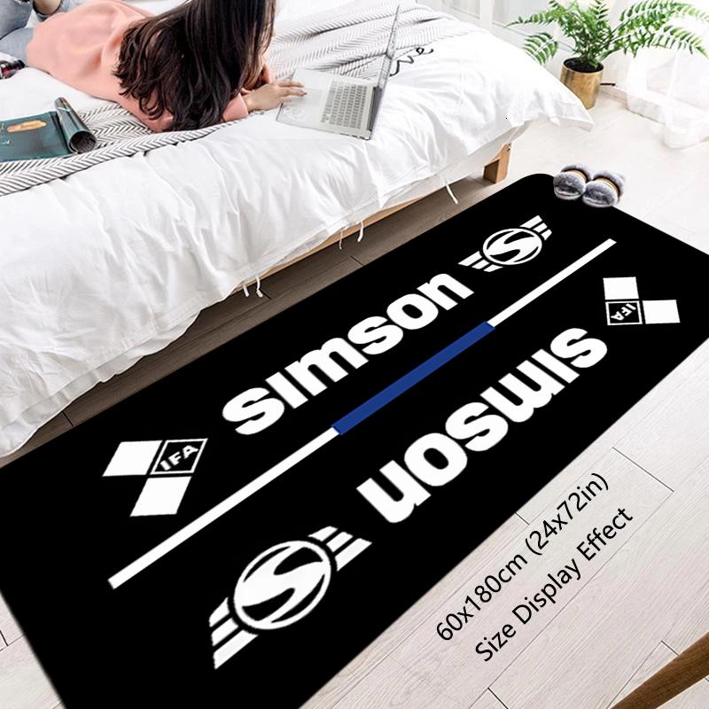 Floor Mat Simsons Motor Non-slip Foot Rug for Entryway Hallway Carpet Kitchen Water Absorbed Rugs Fluffy Bedside Mats Home Decor