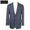 Kiton Check Pattern Cashmere 3 Button Tailored Jacket Jacket 48 grayUsed