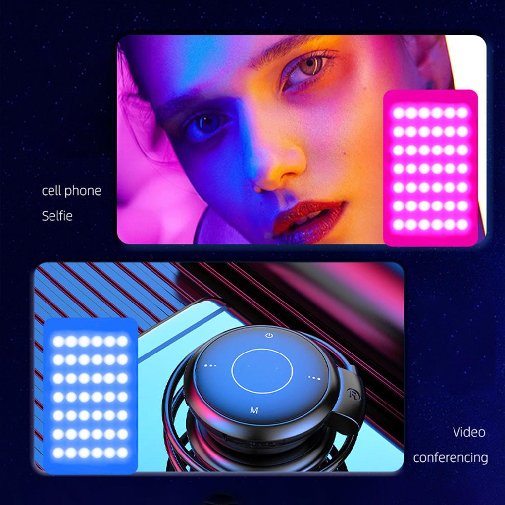 Bærbar Trefarget Fylllys For selfies Mobiltelefon Direktestrømming Skjønnhetsbelysning RGB Fullfarge Speilreflekskamera Fotografering