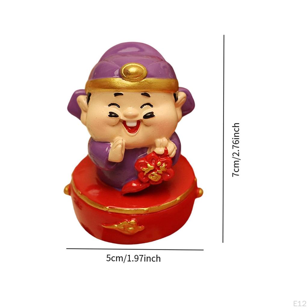 Chinese Statue Artwork Sculpture Traditional Figurine for Office Cabinet Fireplace Desktop Bookshelf