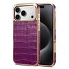 Denior Genuine Leather Crocodile Pattern Case for Apple iPhone 17ProMax 16.