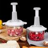 Multi-Functional Vegetable Mincer Manual Press Plastic Special Ingredients Mixer Removable Convenient Handheld Food Chopper