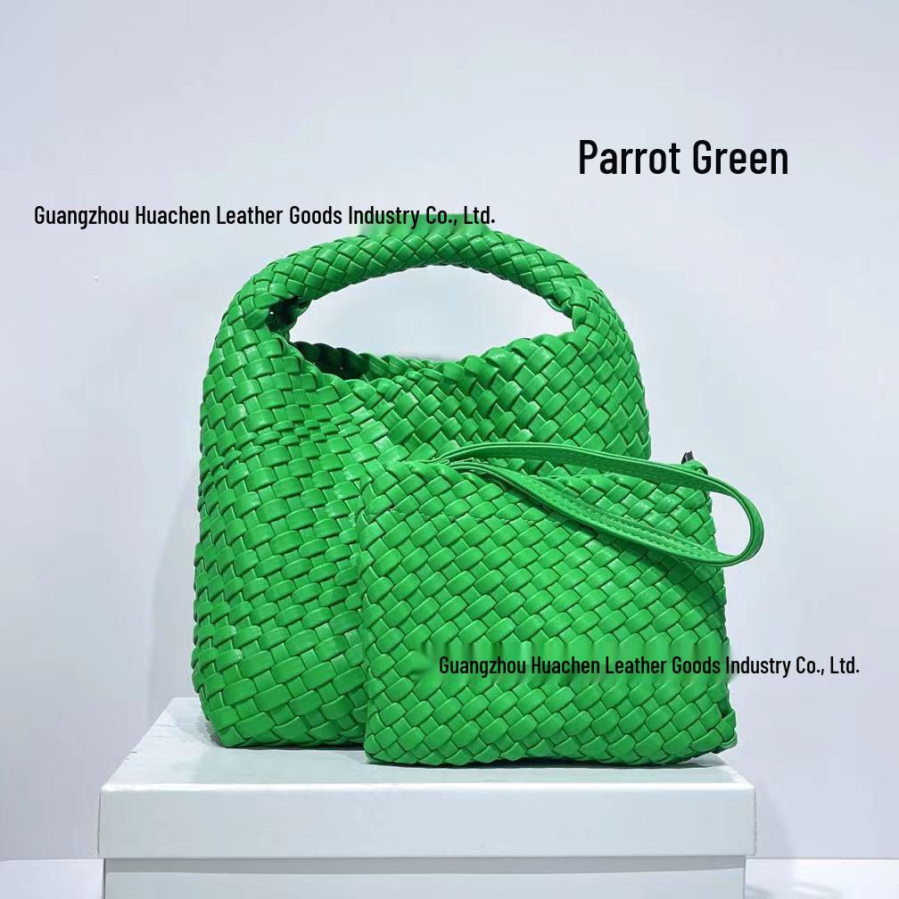 2024 Korean-Style Woven Women's Bag: Fashionable, Large-Capacity, Cross-Border Design for Everyday Use