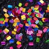 Explosive Flash 12 Grid Box, Laser Square Striped Nail Glitter, Colored Rectangular Nail Glitter, Nail Decoration