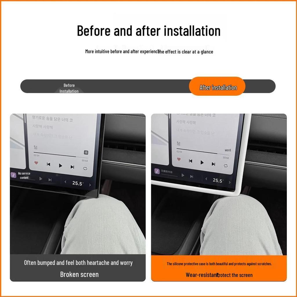 Xiaomi SU7 Screen Protector: Silicone Case for Console Navigation Display