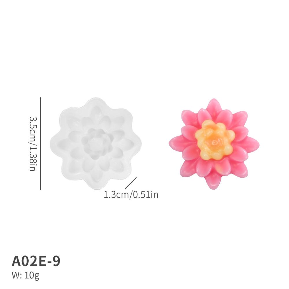 3D Floral Silicone Mold: 19 Flower Shapes for Fondant, Cake, and Candle DIY