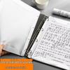 Black Non-reflective Music Folder with Transparent Insert Pages and Music Clips for Drum Set
