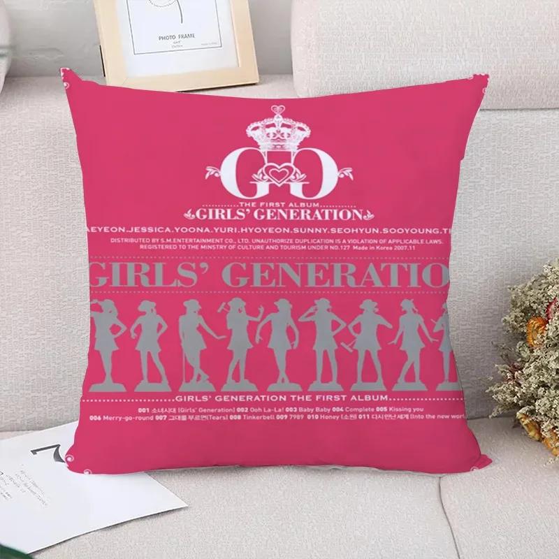 Decorative Pillowcases  Girls' Generation Pillow Cover Pillowcase Cushion Covers for Bed Pillows Sofa Cushions Pilow Cases