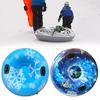 Inflatable Snow Tube Heavy Duty Children 43.3 Inch Inflatable Snow Sled for Winter Fun Skiing New Year Family Activities Sports