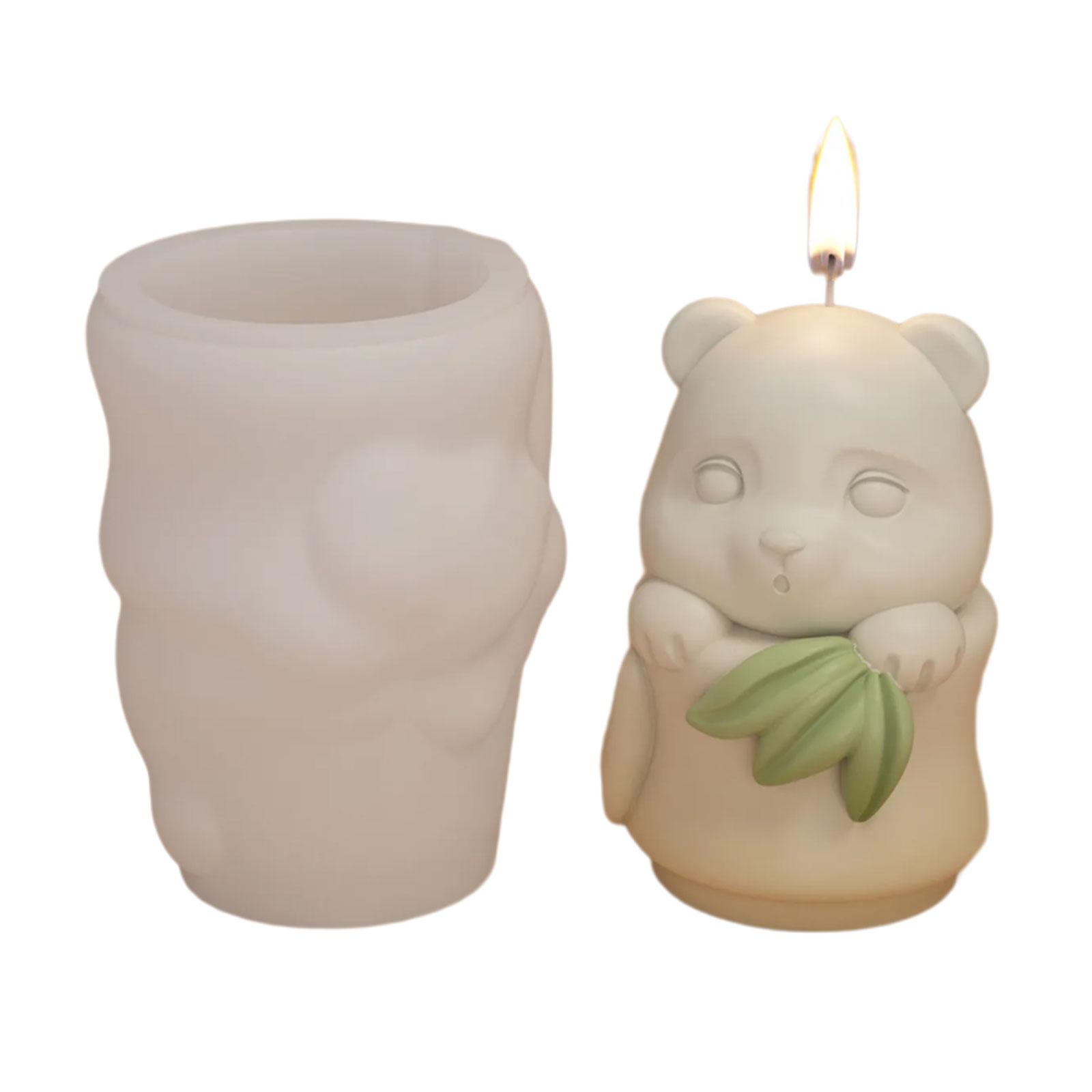 

Силиконовые формы Формы для свечей Панда Ручная работа DIY Формы для мыла и выпечки Бамбуковые ростки Формы для заливки смолы для изготовления свечей 9