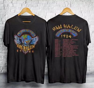 1984 Van Halen World Tour Tričko Velikost S - 5XL