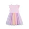 Summer New Arrival Girls' Dress Unicorn Print Children's Tulle Skirt Knitted Cotton Short-Sleeved Princess Dress for Younger Children