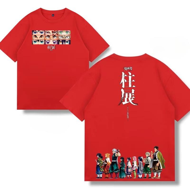 Demon Slayer Anime Printing Oversized Cotton Tshirt Men and Women Comfortable Fashion Street Y2K Summer Trend Harajuku Tshirt