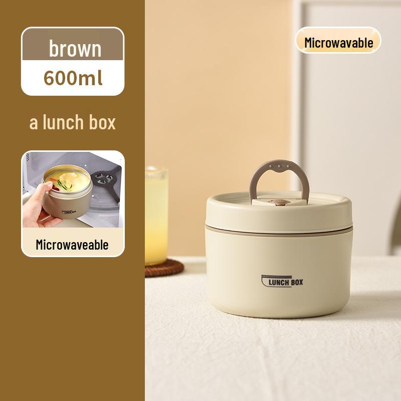 304 Stainless Steel Leak-Proof Multi-Layer Insulated Lunch Box for Office Workers & Students, Microwave Safe & Portable
